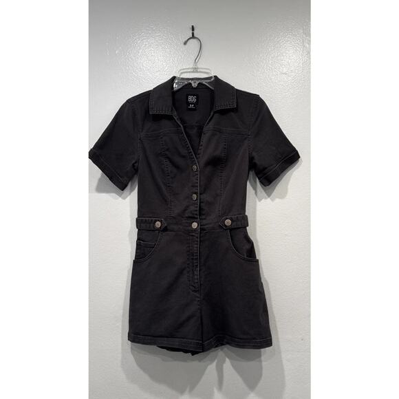 BDG Magritte Gray Short Sleeve Romper Utility Size Small Urban Shortall Festival - Picture 1 of 11